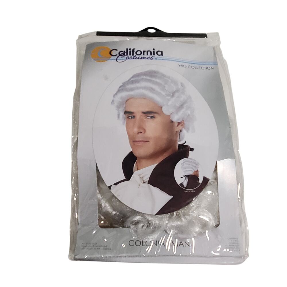 Colonial Man Wig California Costume White California Costume 70172 Wig Halloween